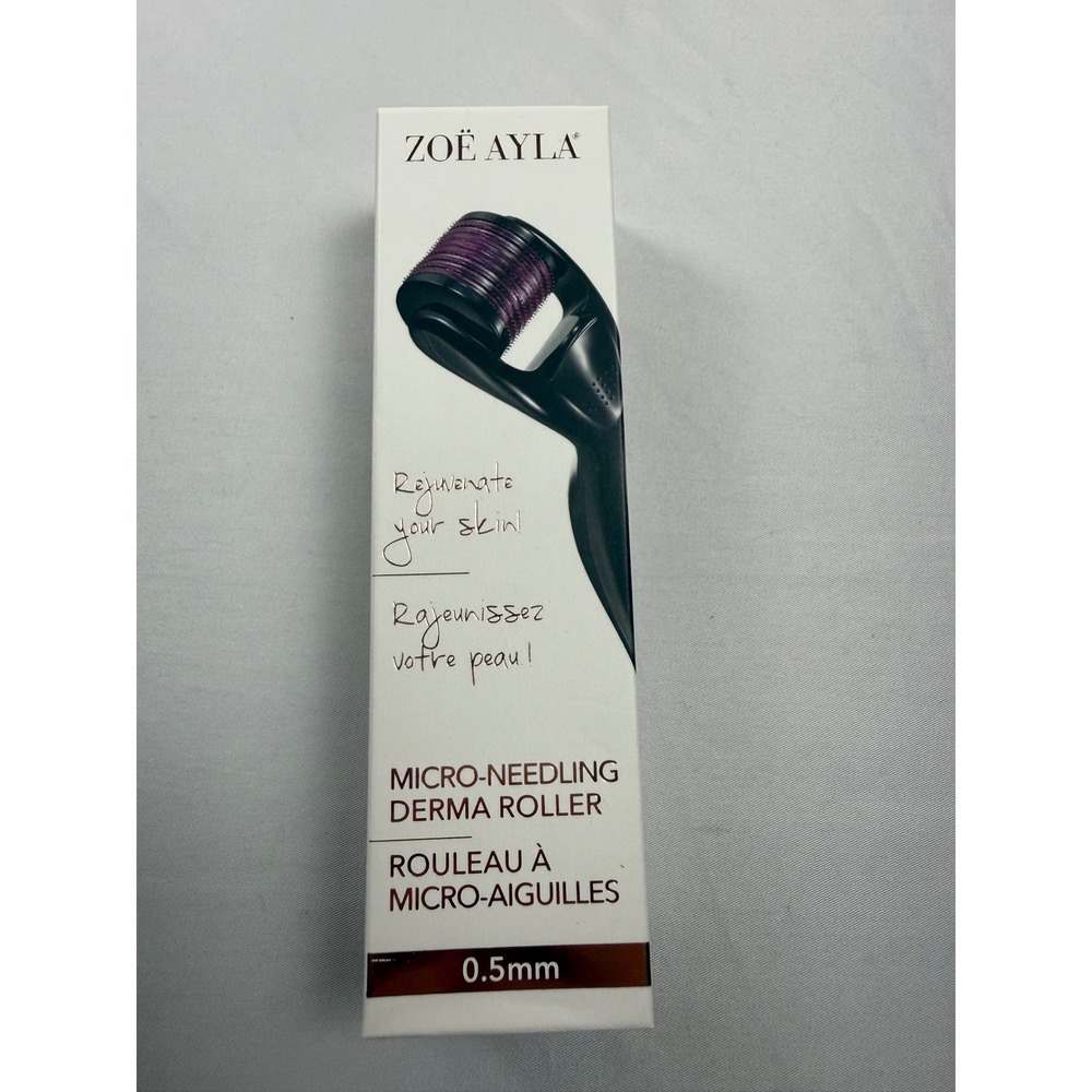 Zoe Ayla 0.5mm Micro Needling Derma Roller Skin Care Tool NIB